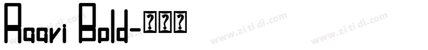 Raavi Bold字体转换